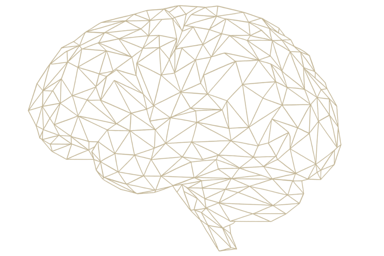 geometryczna ikona mózgu